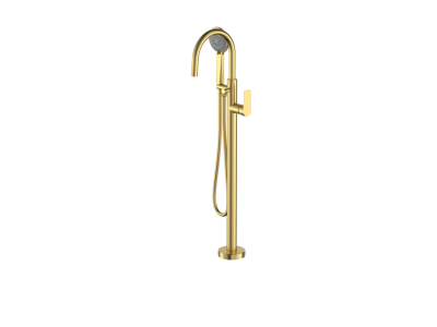 Cobra Seine Freestanding Bath Mixer Brushed Gold